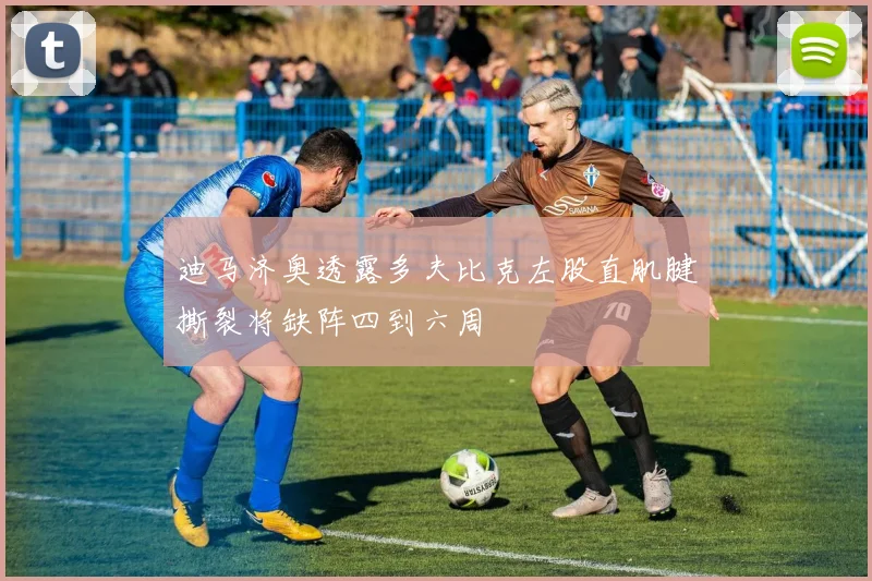 迪马济奥透露多夫比克左股直肌腱撕裂将缺阵四到六周